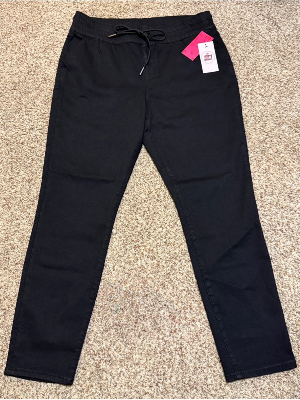 Juicy Couture Womens Black Hollywood Skinny Pants Size 14 NWT